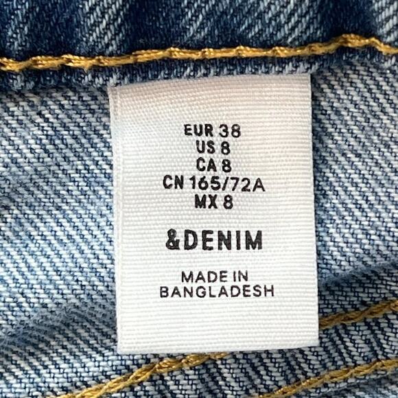 H&M Denim Medium Blue Jean Denim Mini Skirt - Picture 11 of 12